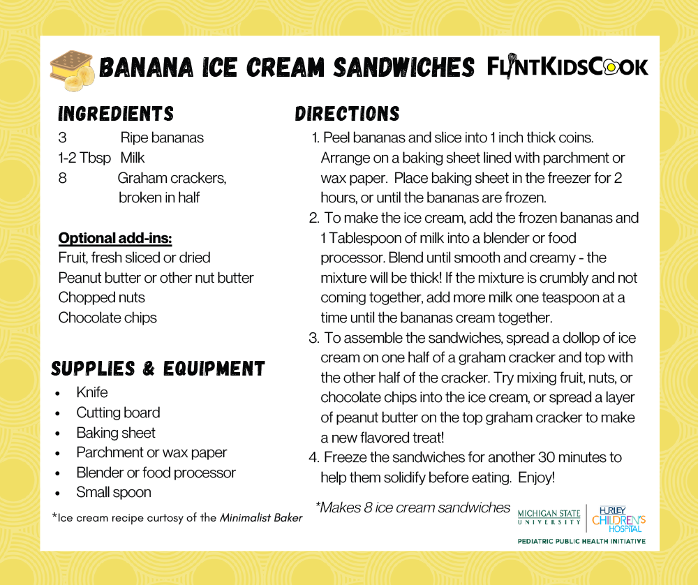 Banana Ice Cream Sandwiches Recipe