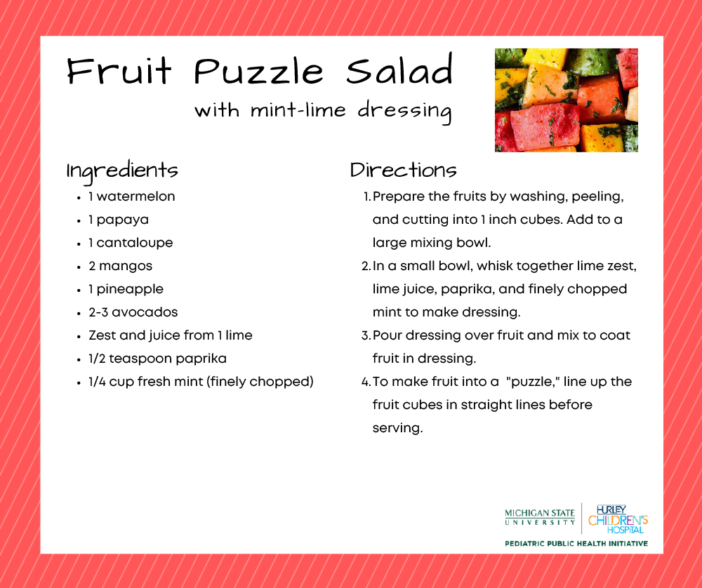 Fruit Puzzle Salad Recipe