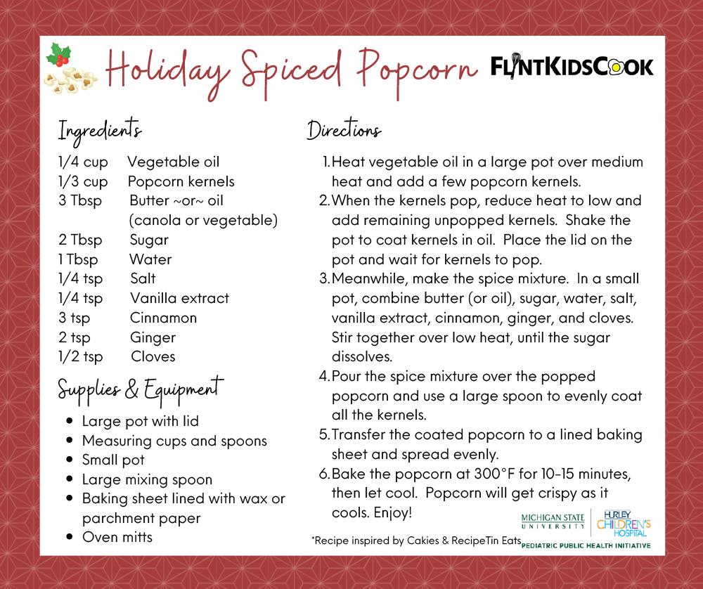 Holiday Spiced Popcorn Recipe