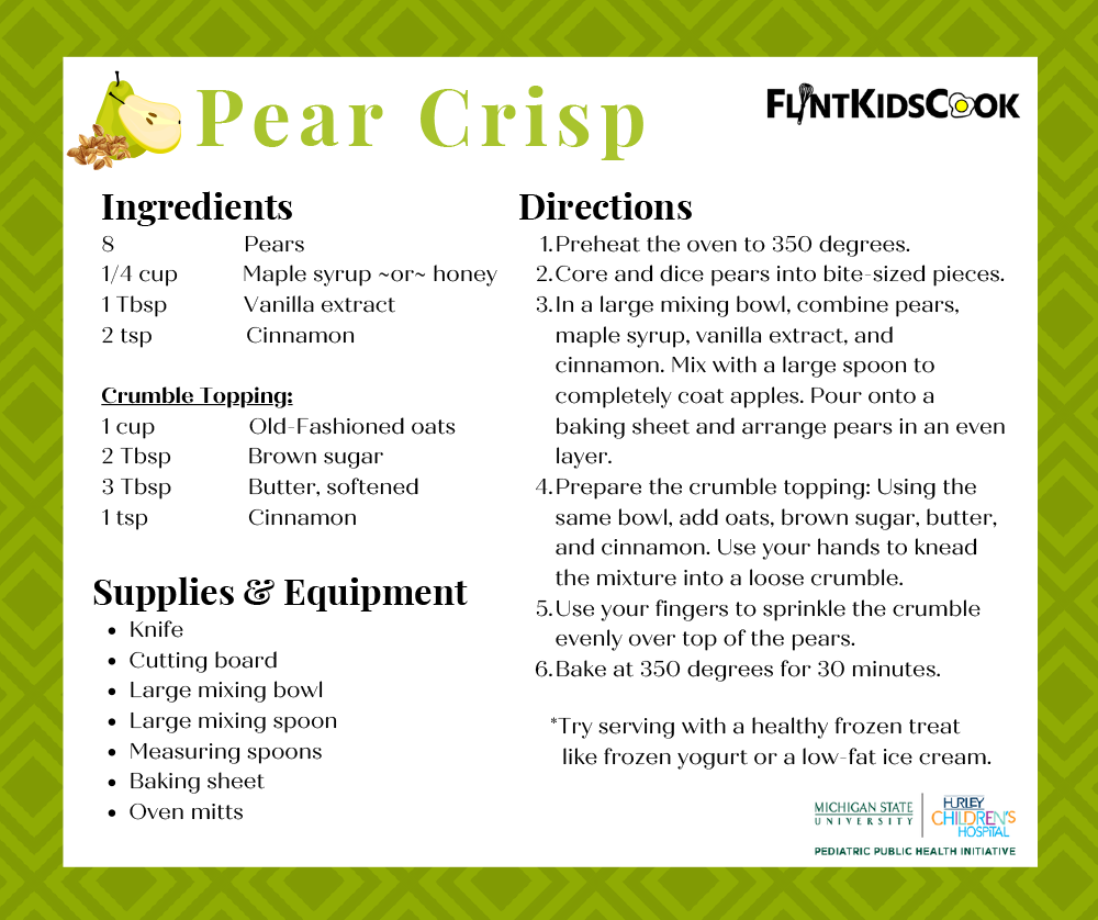 Pear Crisp Recipe