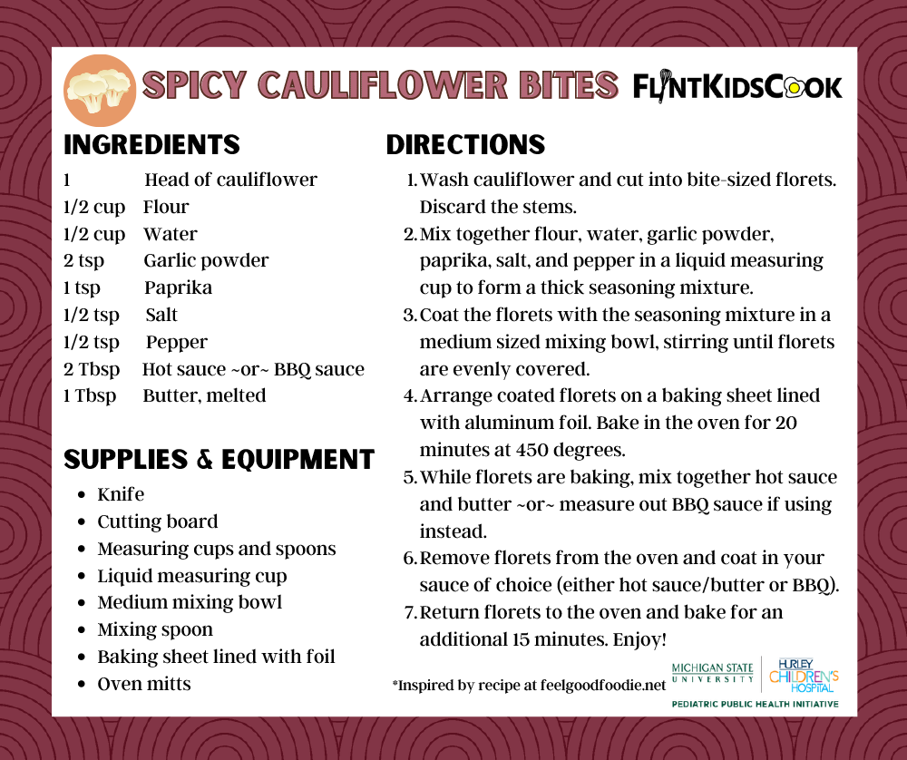 Spicy Cauliflower Bites Recipe